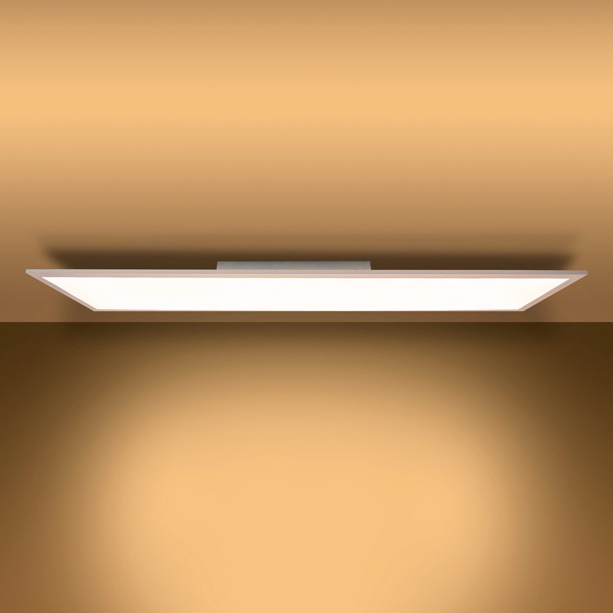 Led Paneel Plafondlamp Nico Wit Met Vaste Led En Functies