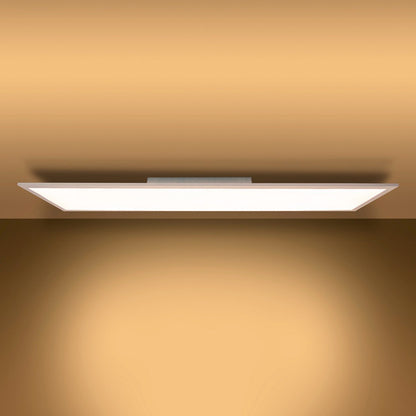 Led Paneel Plafondlamp Nico Wit Met Vaste Led En Functies