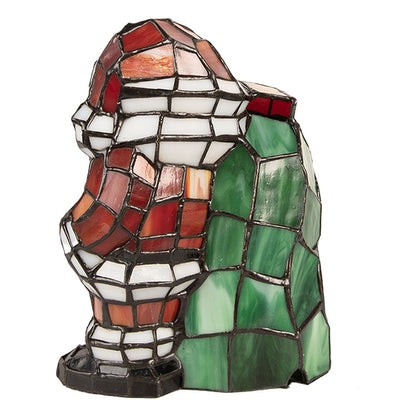 Tafellamp Kerstman 17x11x22 cm meerkleurig glas