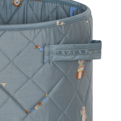 Fatigue quilted storage basket - large - funfair