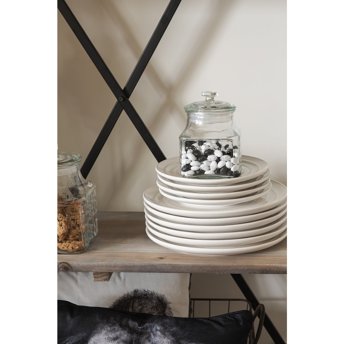 Dinerbord Ø 28 cm wit keramiek
