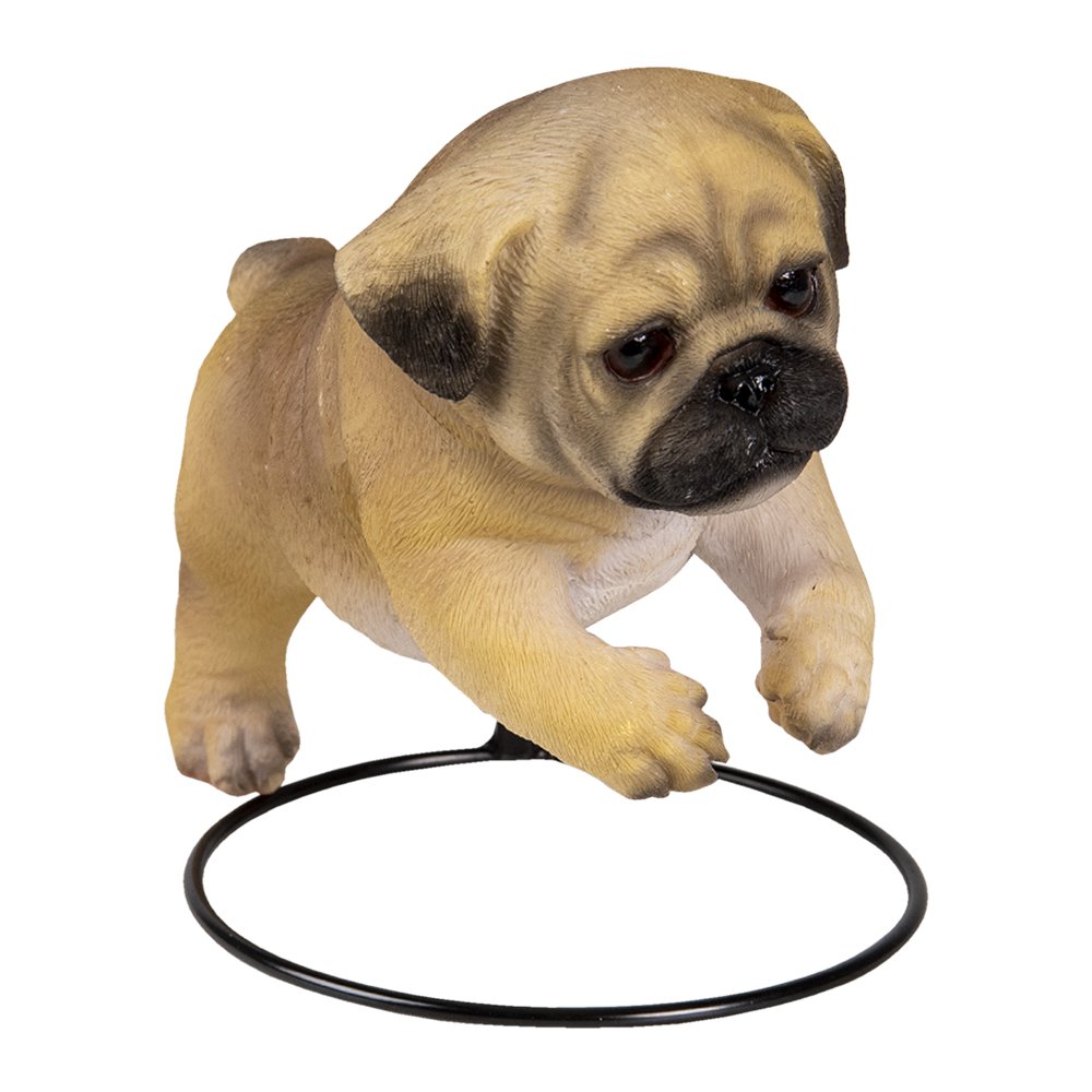 Figurine Dog 18x12x14 cm Brown Plastic Home Accessories