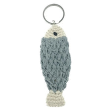 Luna Leena Fish Keychain Grey Organic Cotton Nepal