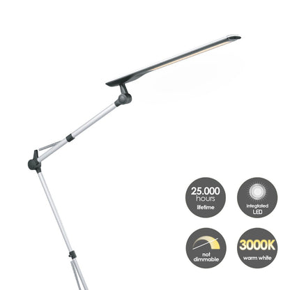 Home Sweet Home Led Bureaulamp 4W Zilver Zwart Verstelbare