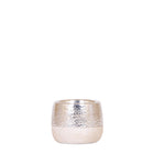 Sierpot Ø6 cm zilver keramiek