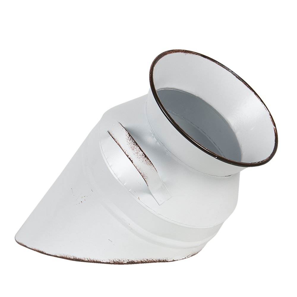 Decoration Milk Can Ø 17x30 cm White Metal Milk Jug