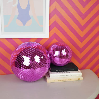 Kerstdecoratie - Kersthanger - Discobal - Foam - Roze - 20x20x20cm