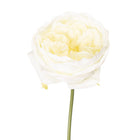 Artificial Flower Rose 35 cm White Plastic