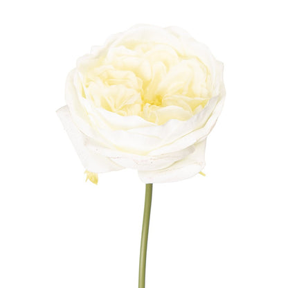 Artificial Flower Rose 35 cm White Plastic