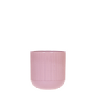 Sierpot paars Ø6 cm ribbel