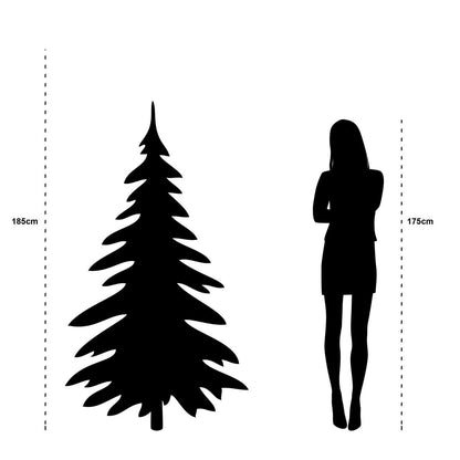 Kunstkerstboom Vancouver H185 x Ø124 cm groen met LED