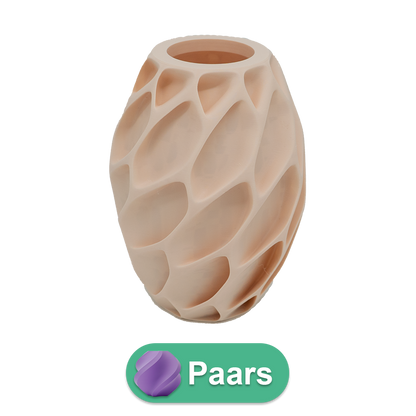 Oruna 3D vaas - 3D geprinte vaas - Duurzaam PLA - Geschikt voor kunstbloemen