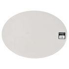 Mesapiu Placemat Leather Look Light Grey Oval 45X33 Cm