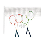 Badmintonset met 4 rackets en 2 shuttles
