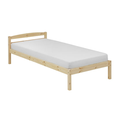 Eenpersoonsbed 207x98x61 cm hout bruin