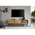 Lowboard 160 cm oak real wood veneer