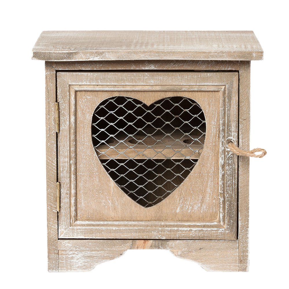 Eierhouder hout 19x14x19 cm bruin
