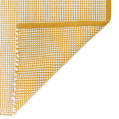 Vloerkleed wol 110x170 cm geel