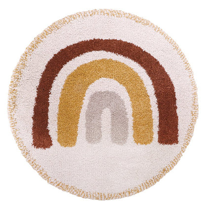 Kindertapijt rond regenboog 120 cm