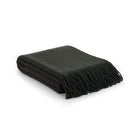 Wool bouclé blanket PARIS swamp green