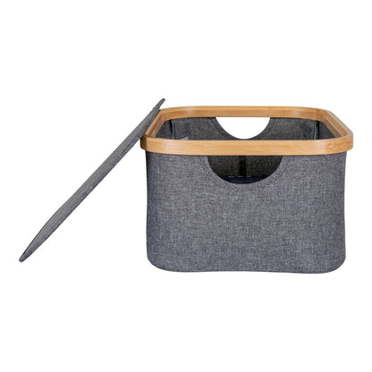 Noto Mand 38x26x16 cm donkergrijs bamboe polyester