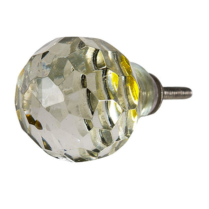 Deurknoppen set 4 stuks Ø 4 cm glas
