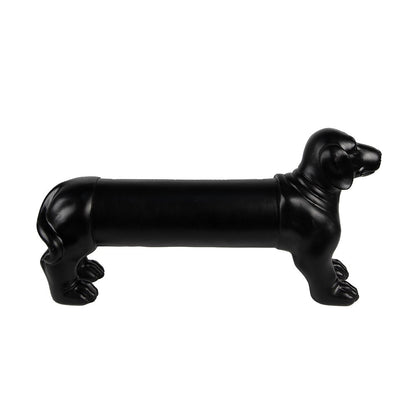Aftelkalender hond 31x8x15 cm zwart polyresin