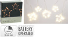 Light Curtain - Christmas Stars - 120Cm - Battery Operated