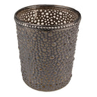Tealight holder Ø 9x10 cm Grey Glass Tealight holder