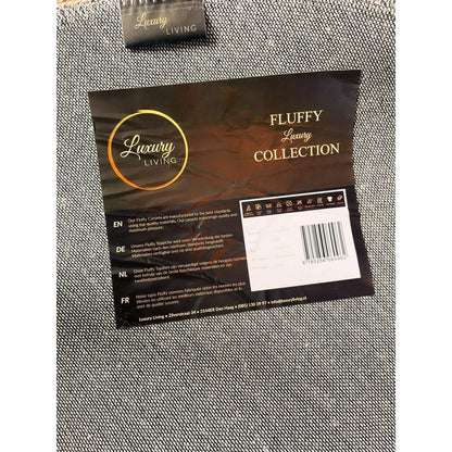 Fluffy Vloerkleed Rond Antraciet 160x160CM Zacht Luxe