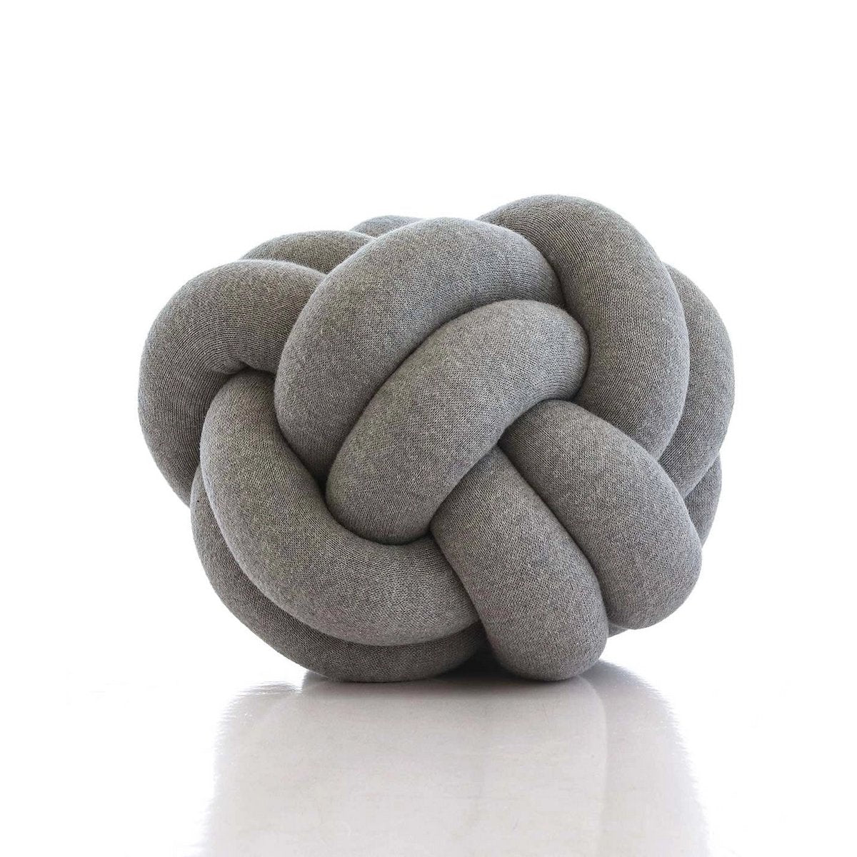 Grey Knot Ball – Cushion / Kussen – 30×30 cm – Urbane Hide
