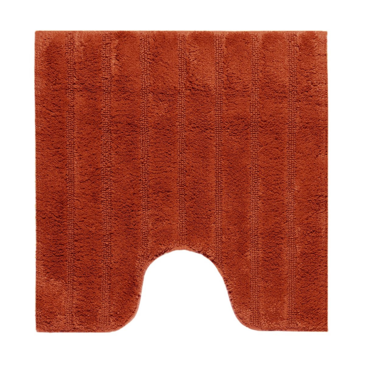 Toiletmat 59x59 cm katoen terracotta