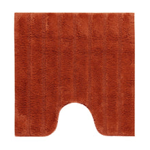 Toiletmat 59x59 cm katoen terracotta