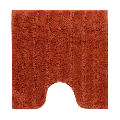 Toiletmat 59x59 cm katoen terracotta