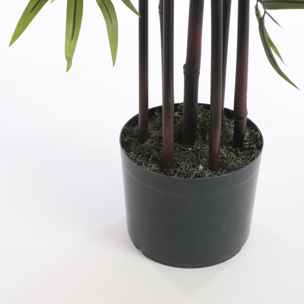 Kunstplant bamboe 120 cm groen polyester
