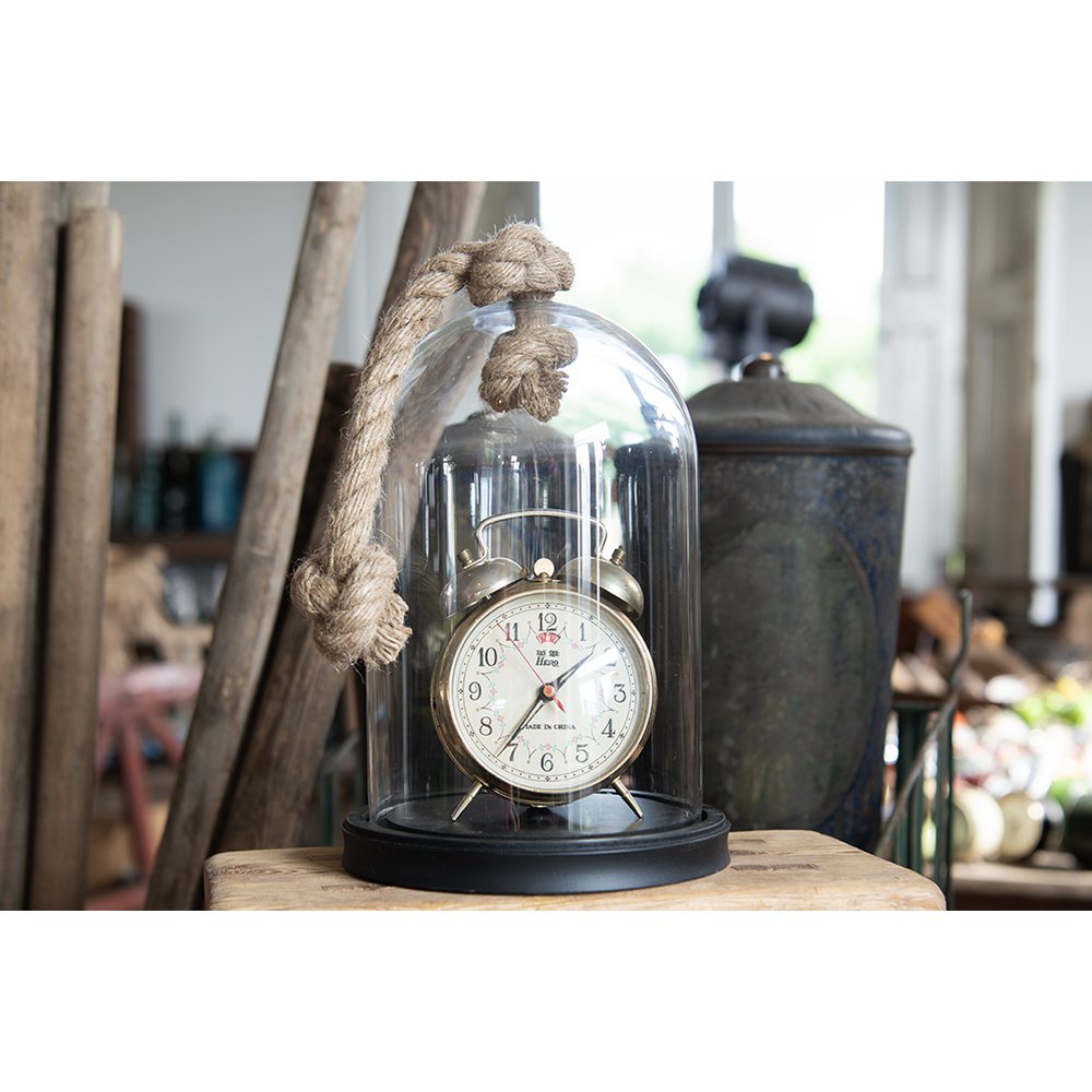 Bell Jar Ø 17x28 cm Transparent Wood Glass Bell Jar