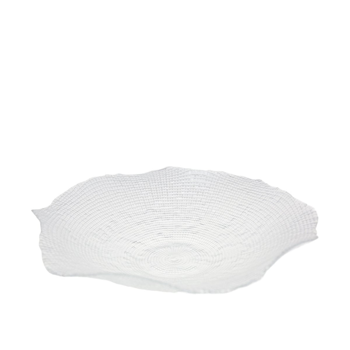 Glazen schaal 36x36x8 cm transparant