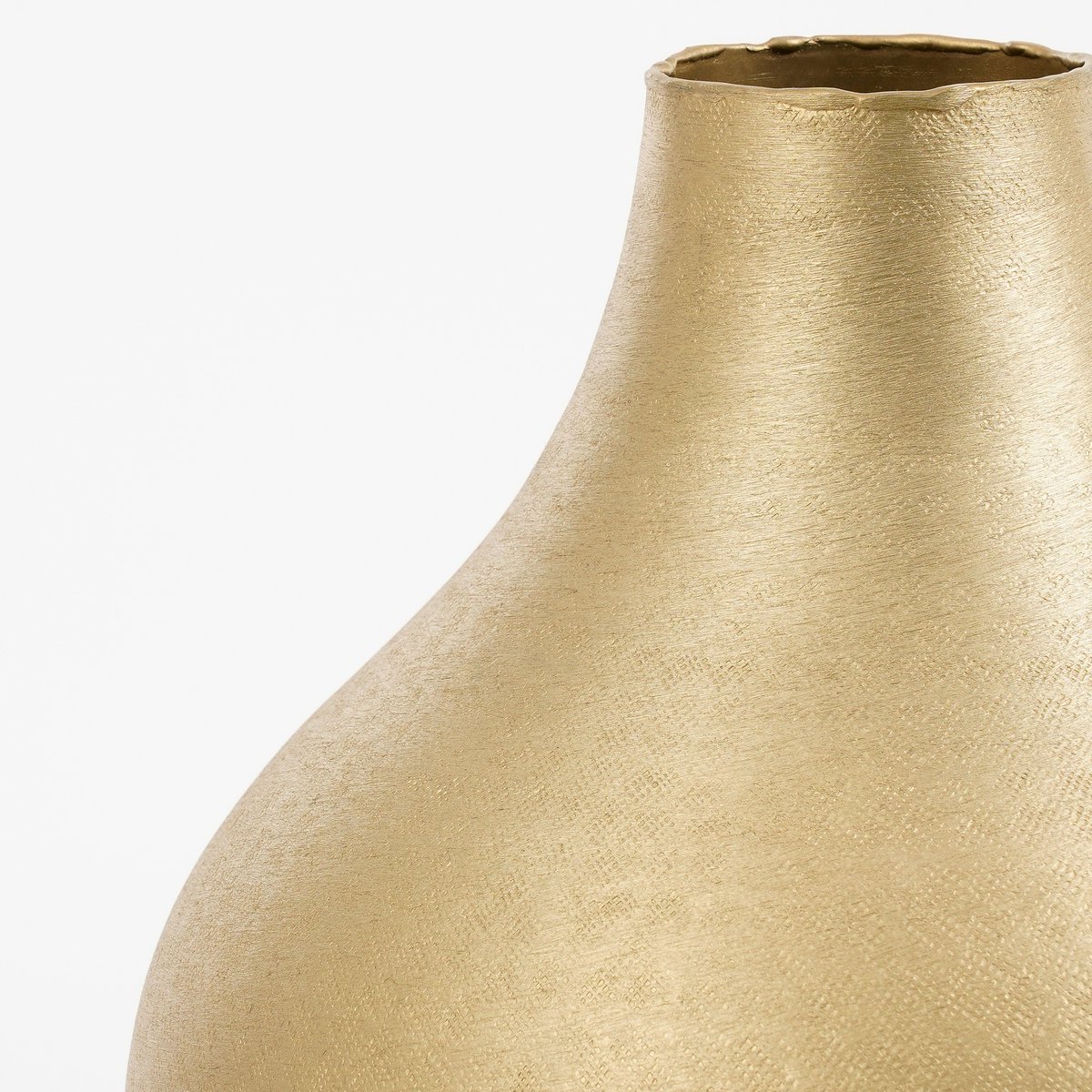 Vaas aluminium 31x25 cm champagne