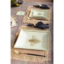 Plat bord goud jute 42x28x1 cm