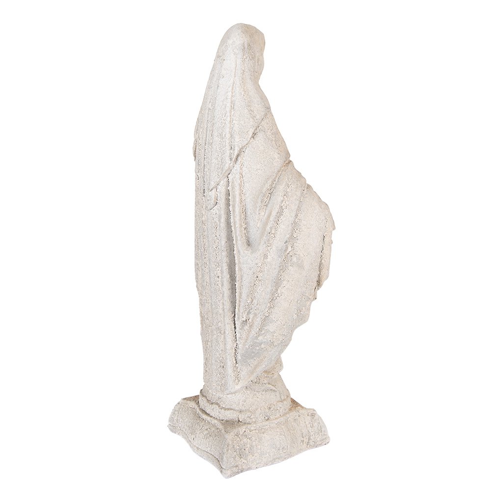 Decoratiebeeld Maria 17x12x41 cm keramisch beige