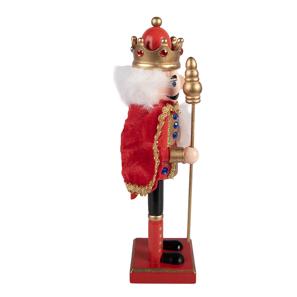 Notenkraker decoratie 7x6x25 cm rood hout