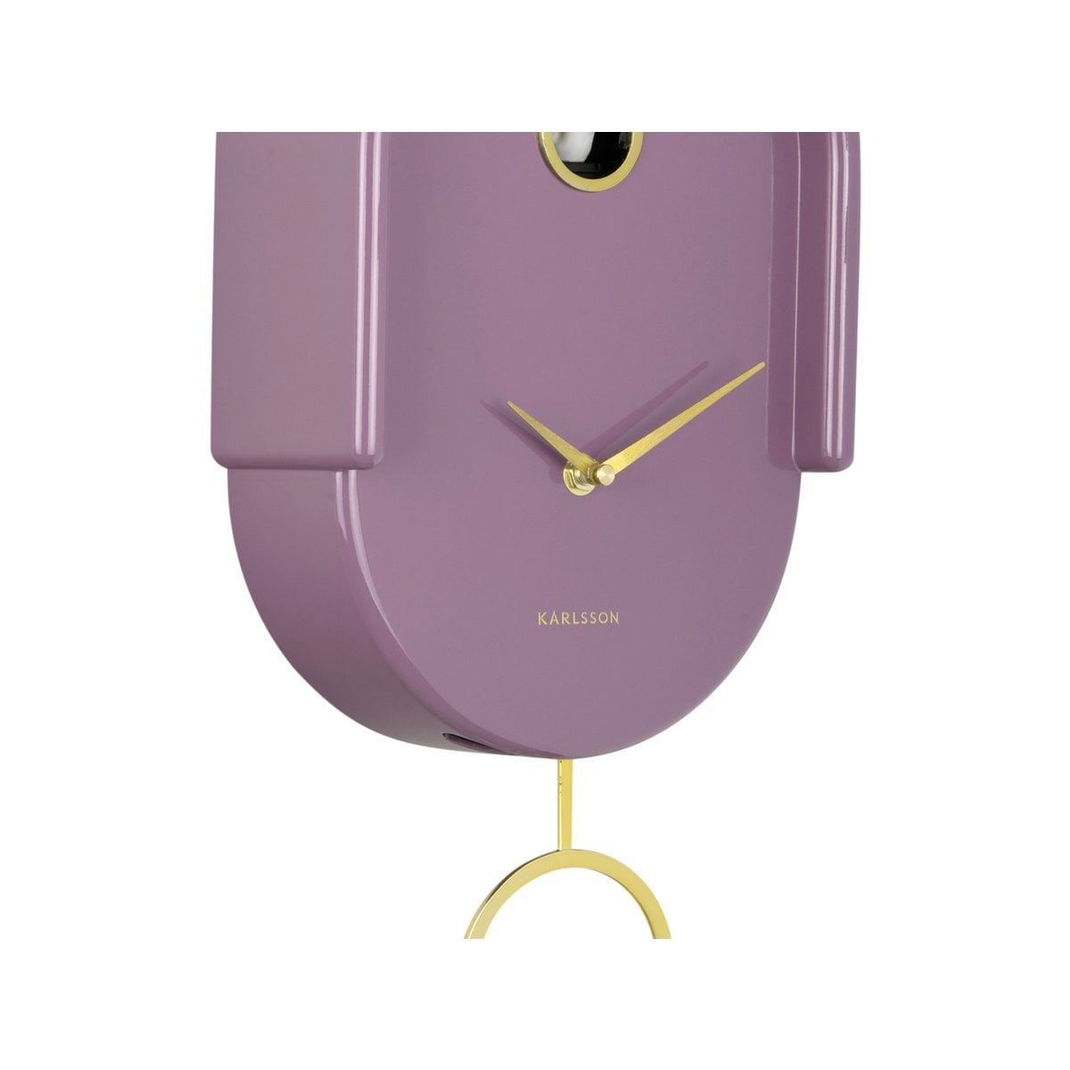 Wandklok Karlsson Tweet 42 cm paars