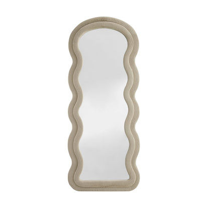 Mirror imitation fur champagne 70x170 cm