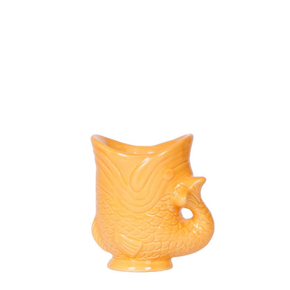 Sierpot visvormig oranje Ø6 cm keramiek
