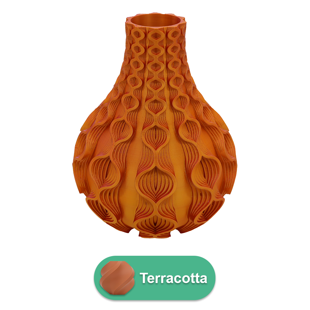 3D vaas Coral PLA 20-34 cm