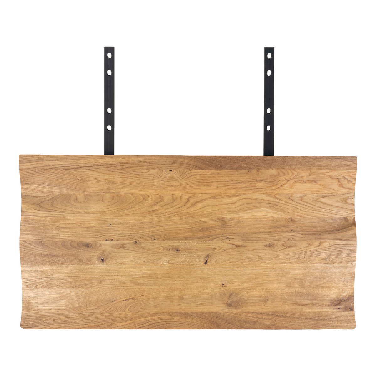 Verlengplaten eettafel 2x 95x50x4 cm naturel eiken wave edge