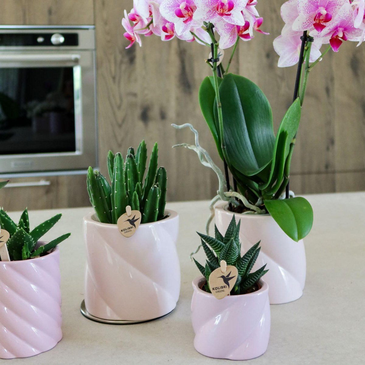 Sierpot roze keramiek Ø9 cm