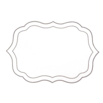 Onderplaat 44x29x1 cm polyesther wit zilver