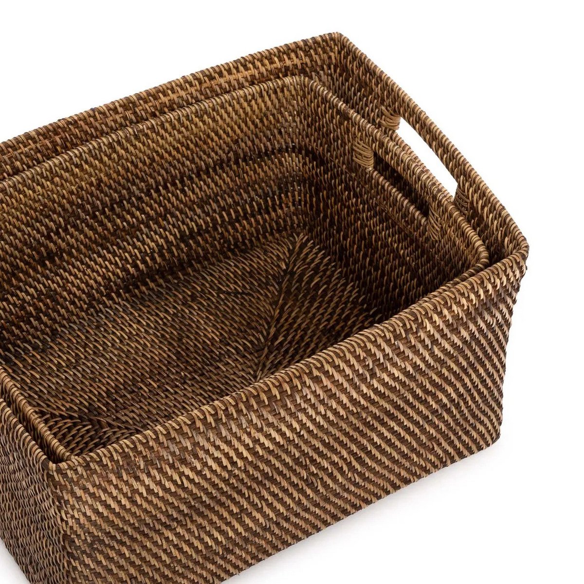 Tijdschriftenmand M natuurlijk bruin rattan