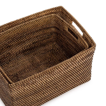 Tijdschriftenmand M natuurlijk bruin rattan